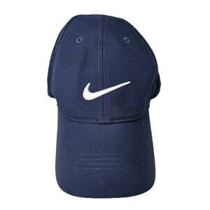 Nike Legacy 91 7 Panel Hat One Size Dri Fit Lightweight Golf Strap Back Navy
